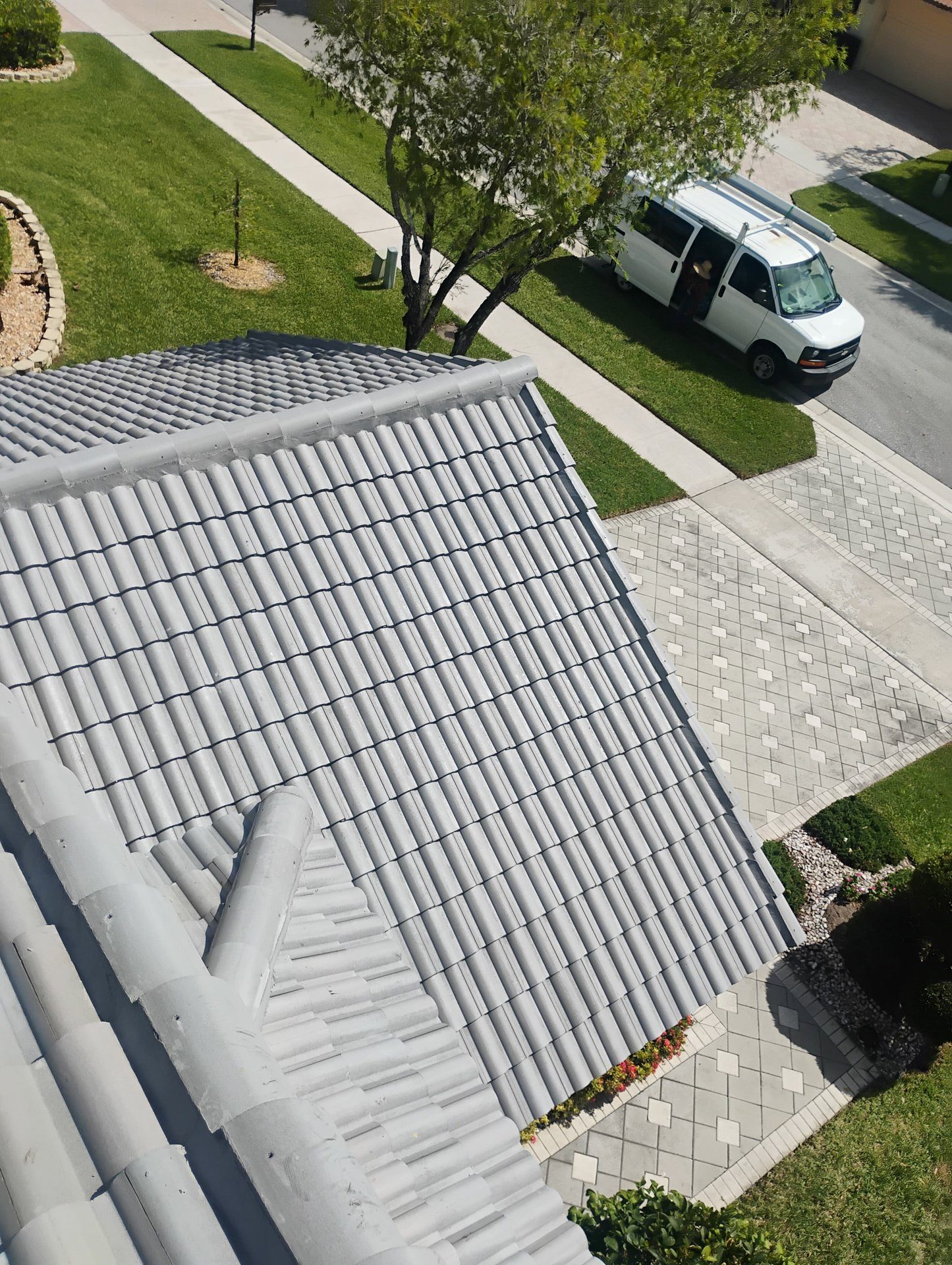 Metal roof close-up